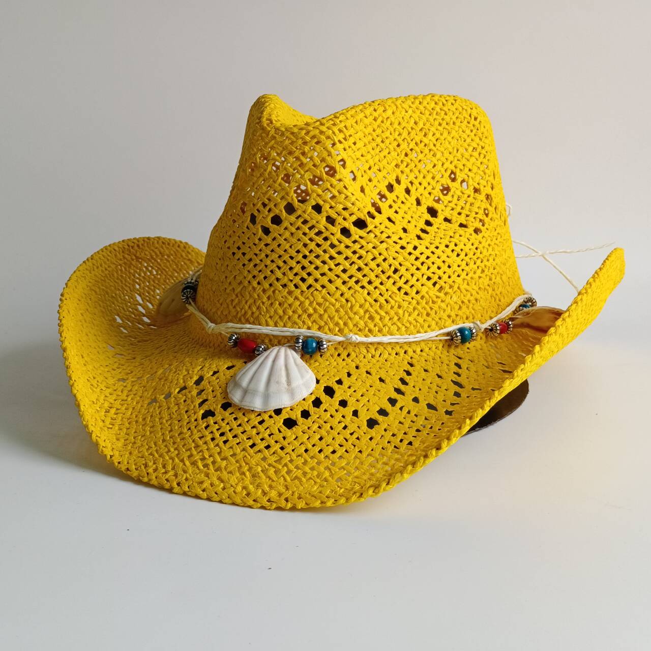 Bright yellow Cowboy Straw Hat - Cowboy Hat Straw のレビューと価格