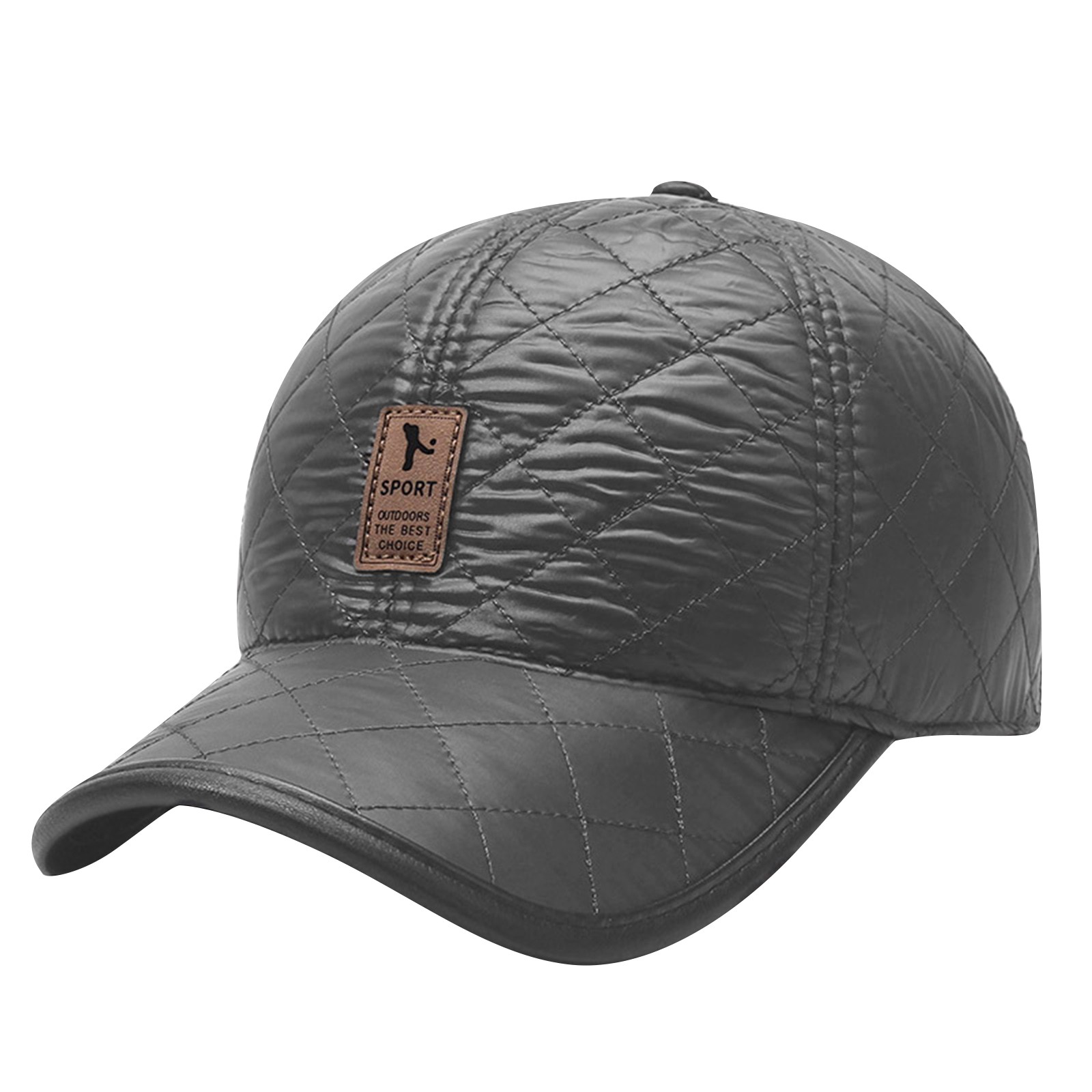 Winter Men PU Baseball Cap War - Winter Trapper Hat のレビューと価格