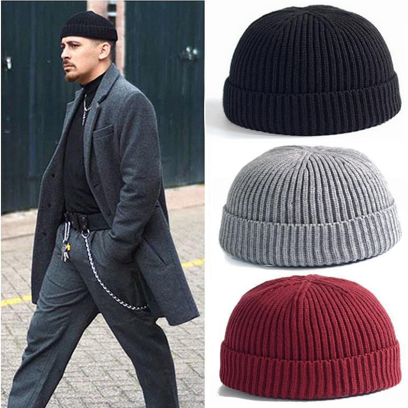 Winter Knitted Hat Warm Outdoo - Beanie Cuffed Knit のレビューと価格