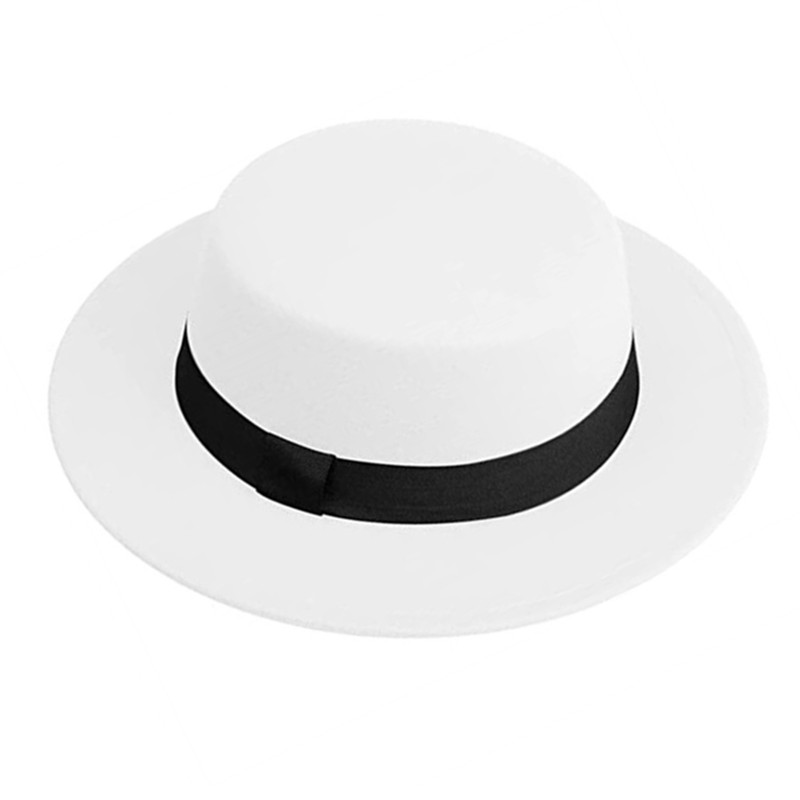 Men Women White Fedora Hat Fla - Fedora Hat Wool のレビューと価格