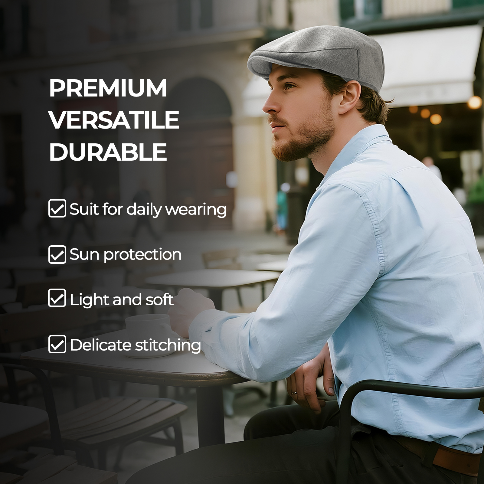 JGAGOUL Classic Newsboy Cap fo - Newsboy Cap Ivy のレビューと価格