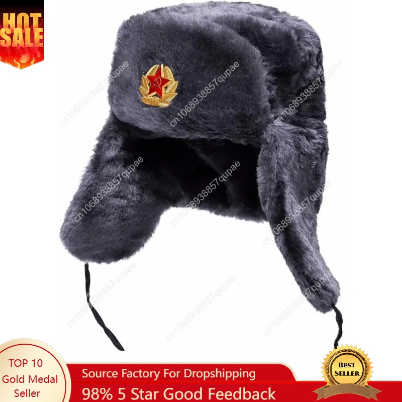 BELEON Ushanka Russian Fur Hat - Winter Trapper Hat のレビューと価格