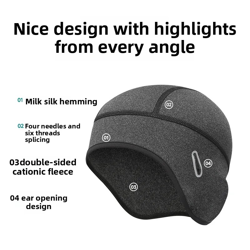 Winter Cycling Warm Cap MTB He - Skull Cap Helmet Liner のレビューと価格