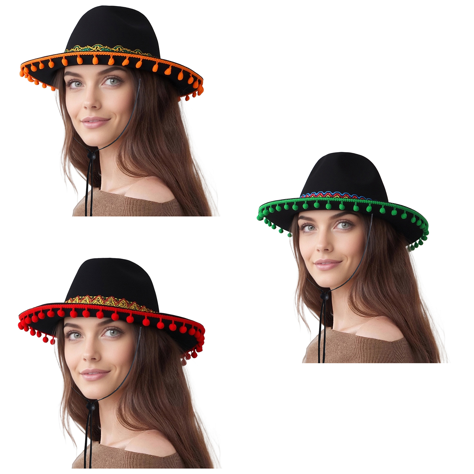 Carnival Party Mexican Hat Wid - Sun Hat Wide Brim のレビューと価格