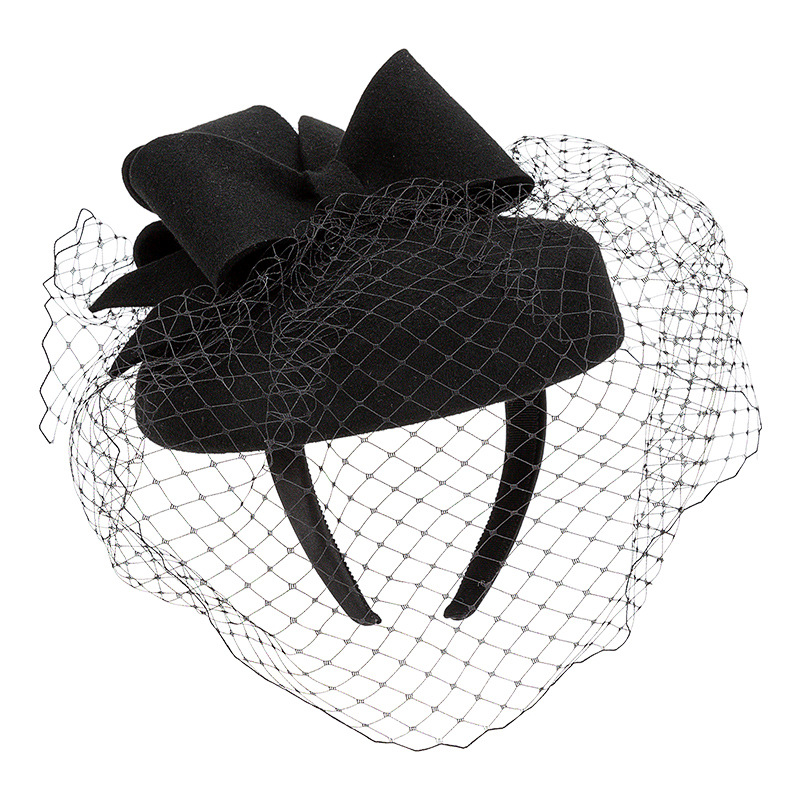 French Black Beret Fascinator  - Beret French Wool のレビューと価格