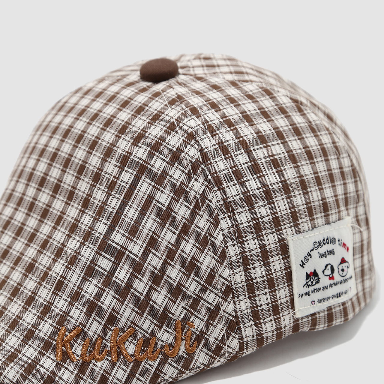 Fashion Children Checkered Ber - Visor Sun Hat のレビューと価格