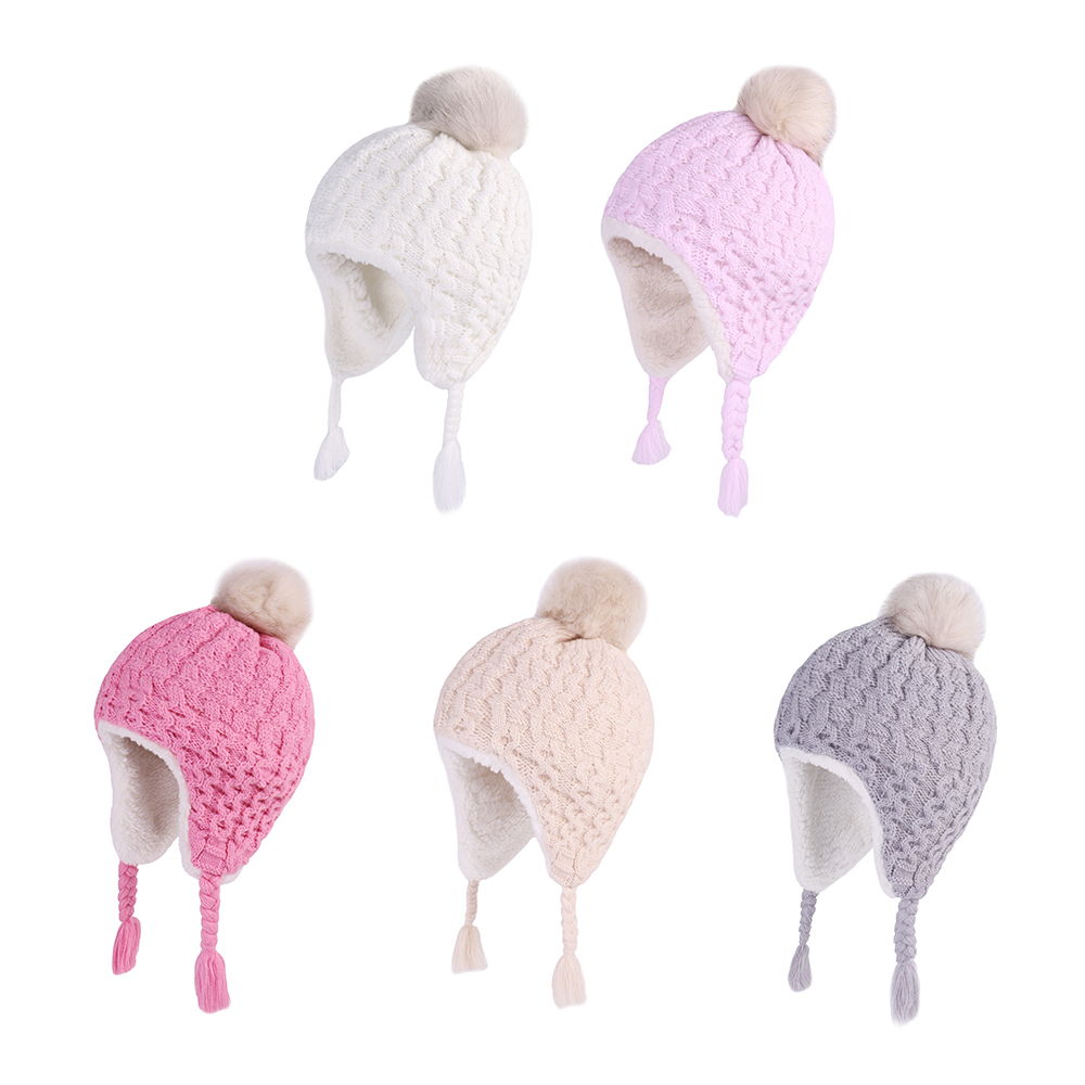 Baby Winter Knit Earflap Hats  - Trapper Hat Ear Flap のレビューと価格