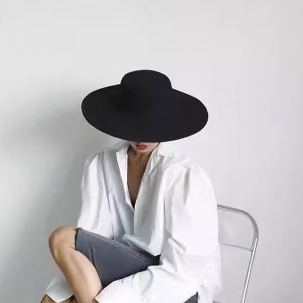 French Ladies Fedoras Top Bow  - Fedora Hat Wool のレビューと価格