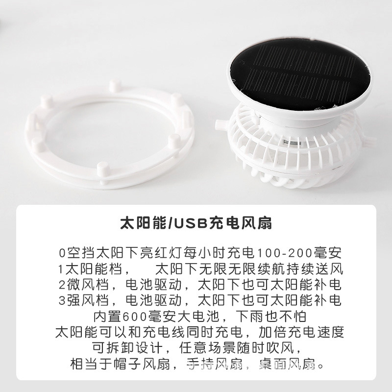 Portable Solar Powered Fan Emp - Visor Sun Hat のレビューと価格