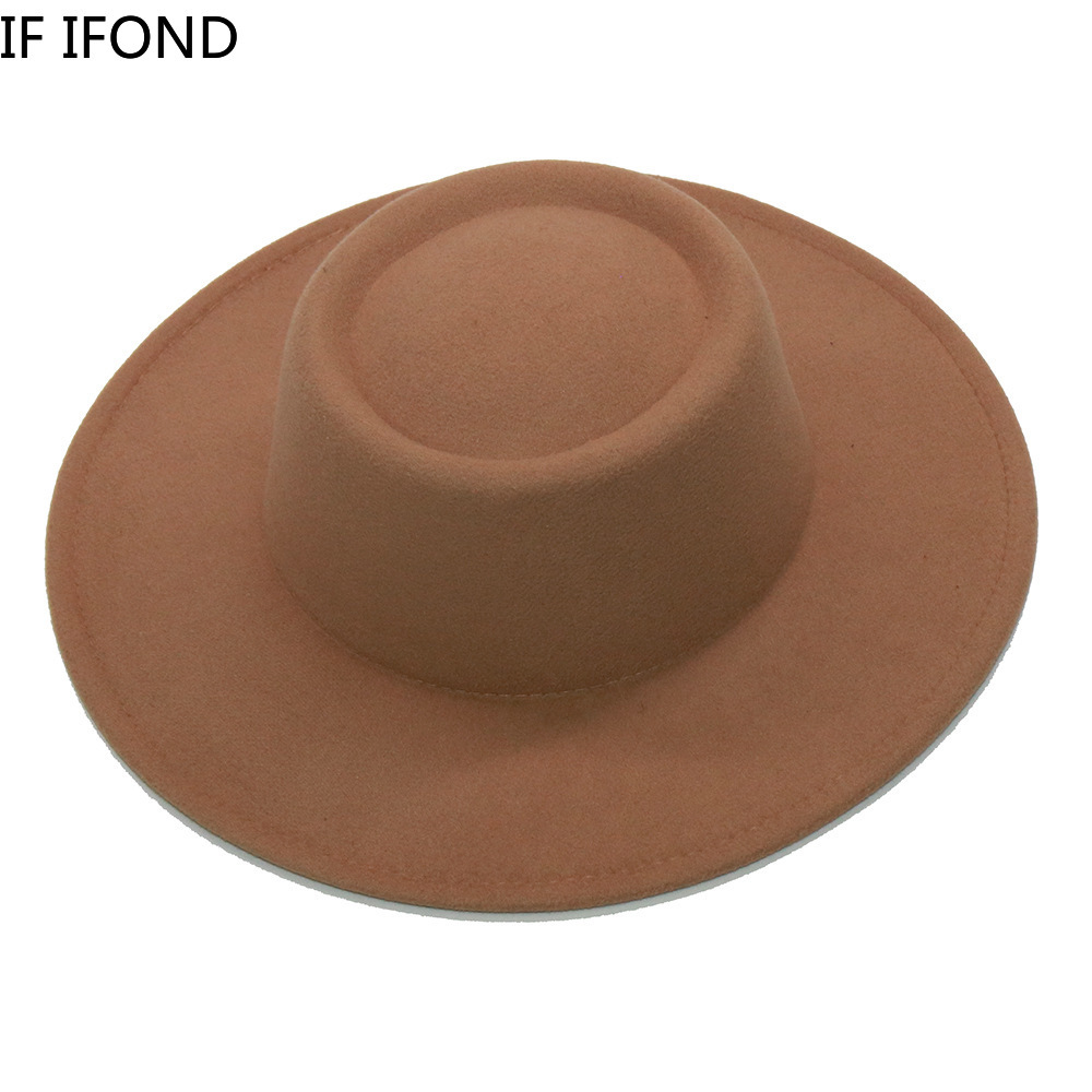 Fedora Hats Men Women 8.5CM Wi - Fedora Hat Wool のレビューと価格