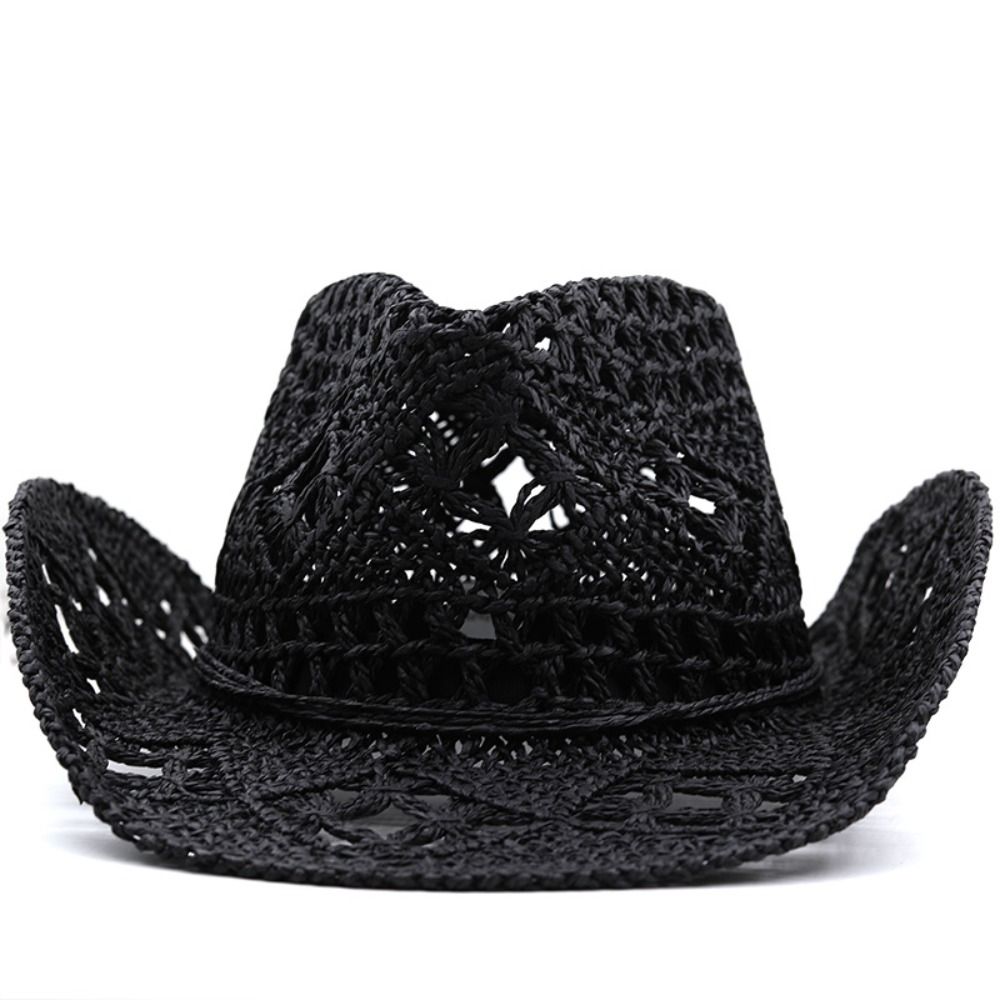Vintage Wide Brim Hollow Straw - Cowboy Hat Straw のレビューと価格