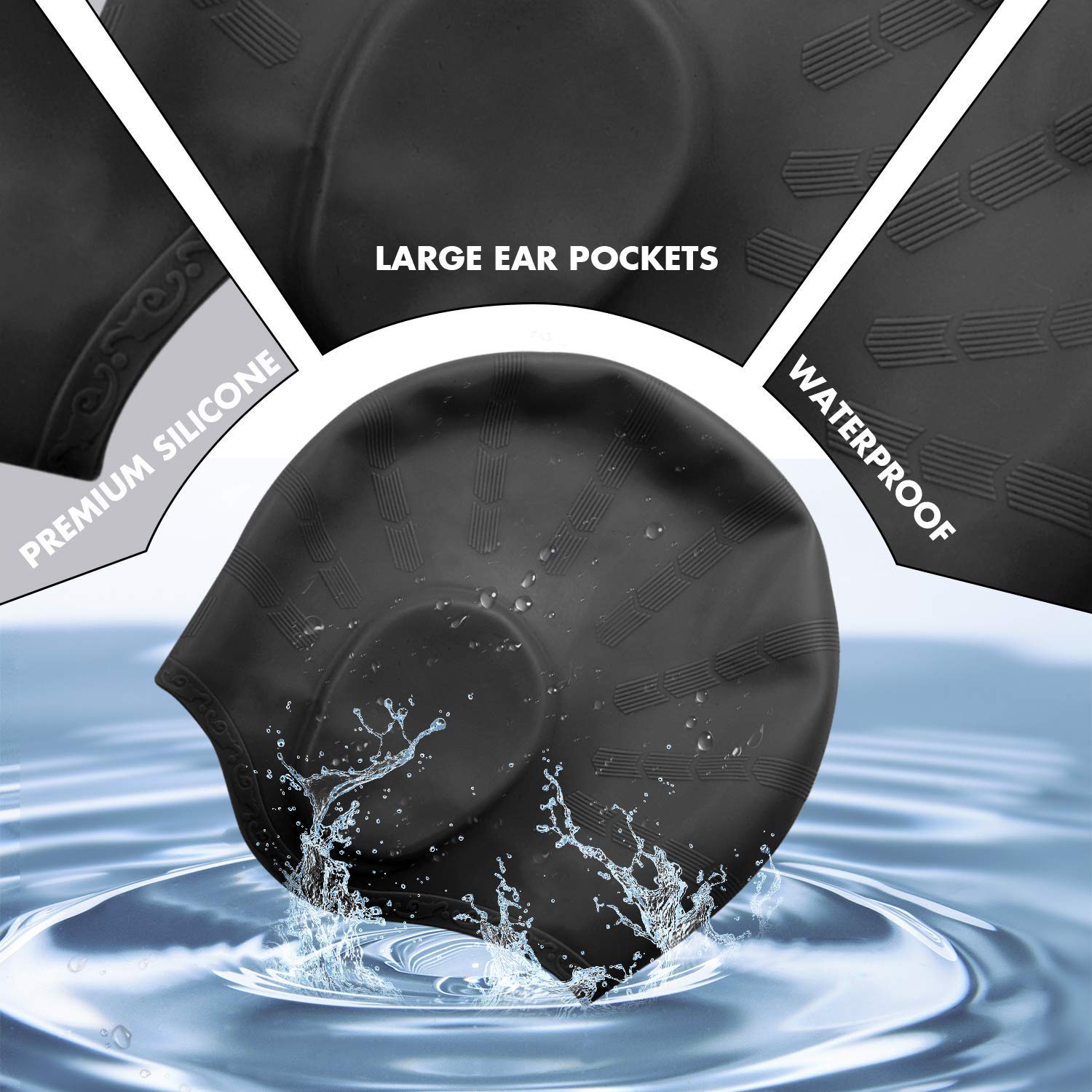 Adults High Elastic Swimming C - Swim Hat Silicone のレビューと価格