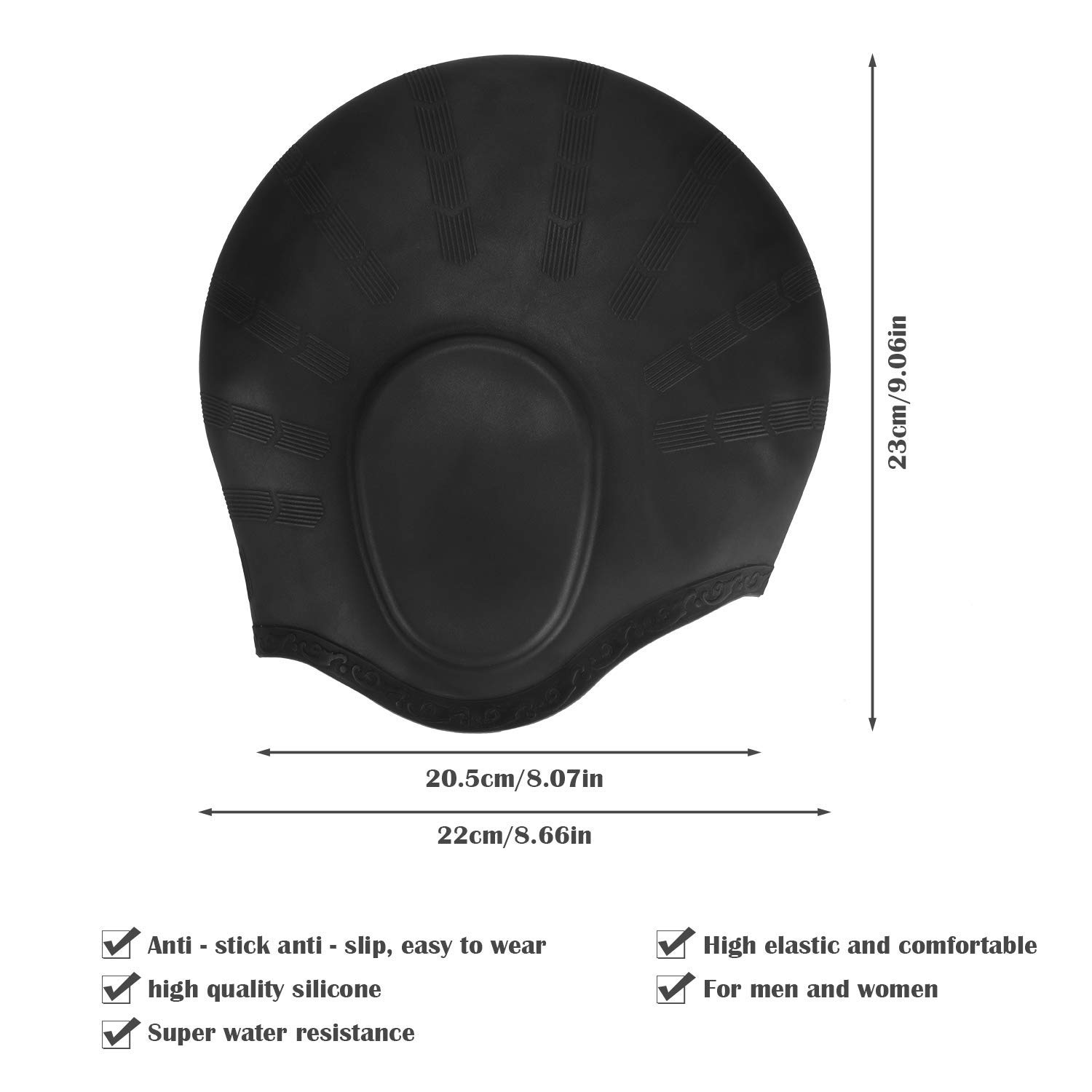 Adults High Elastic Swimming C - Swim Hat Silicone のレビューと価格