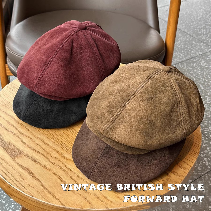 Vintage Suede Newsboy Cap Men  - Newsboy Cap Ivy のレビューと価格