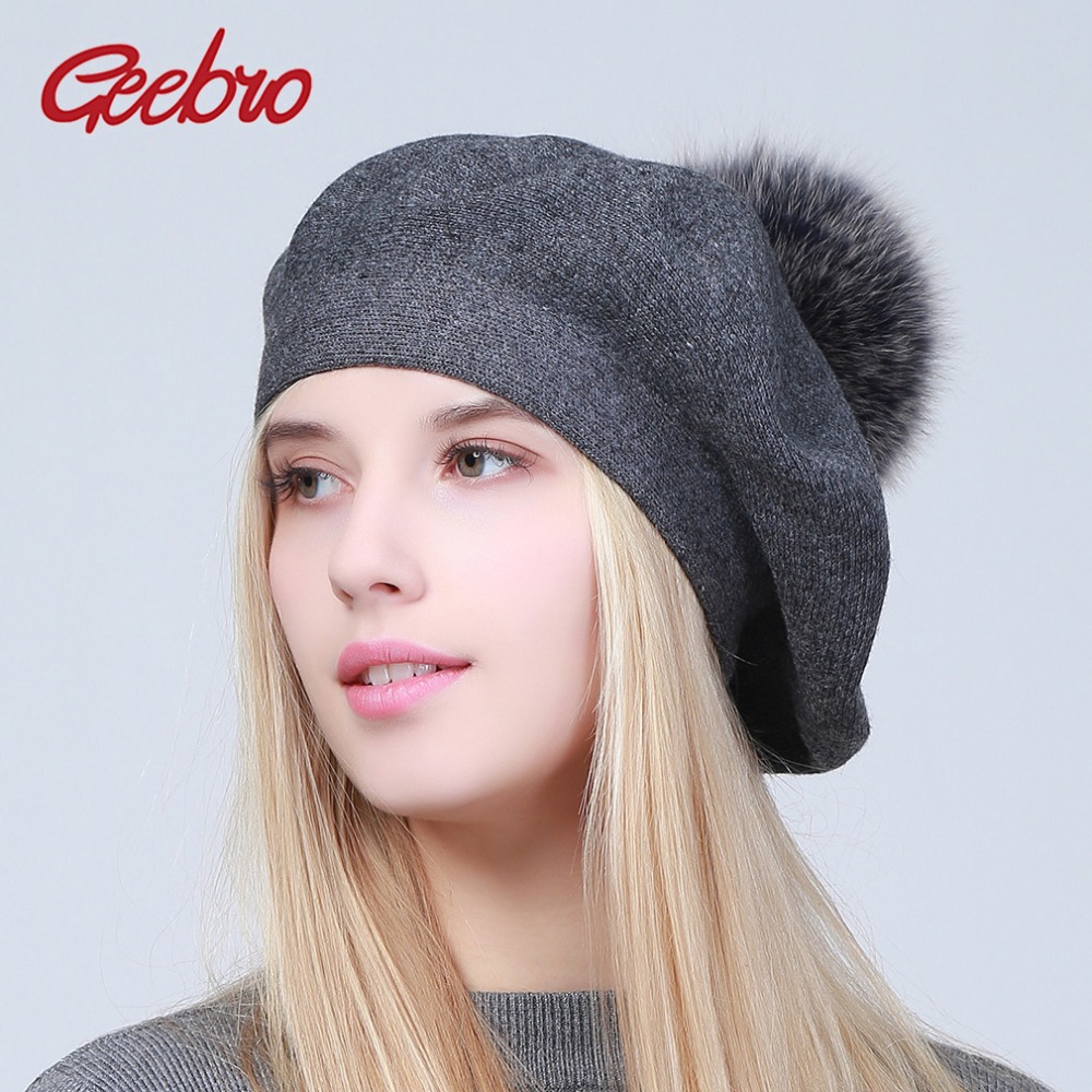 Geebro Women's Beret Hat Winte - Beret French Wool のレビューと価格