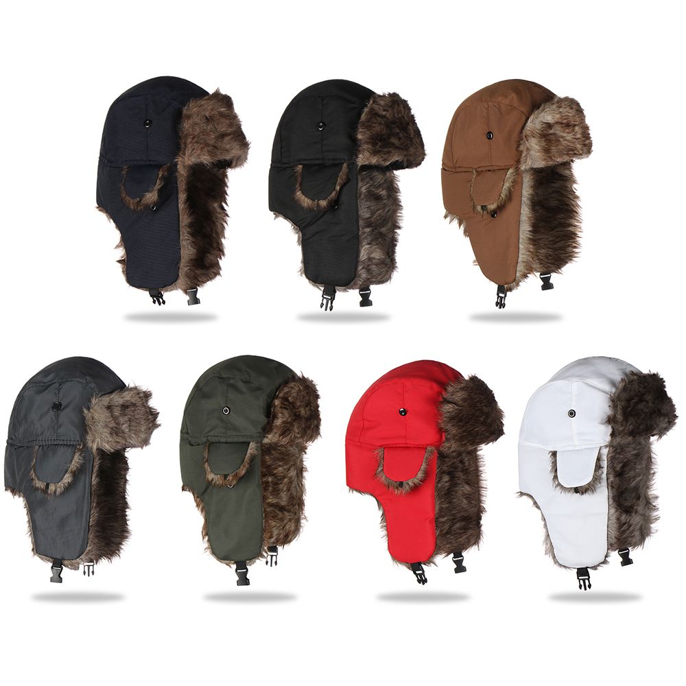 Warm Winter Fur Earflap Ski Ha - Winter Trapper Hat のレビューと価格