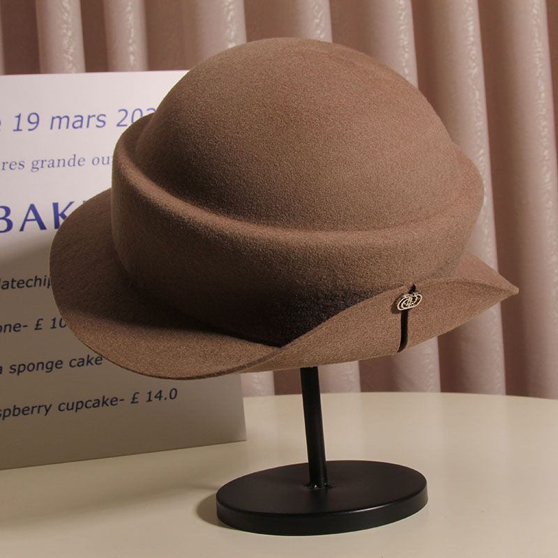 Wool Felt Sun Hats Round Top K - Fedora Hat Wool のレビューと価格