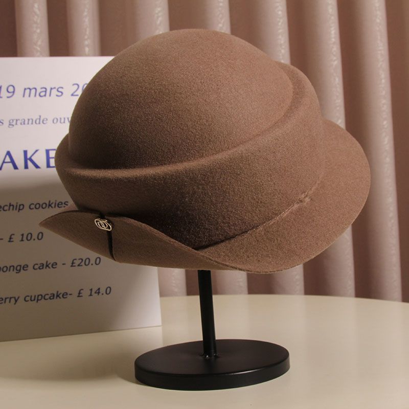 Wool Felt Sun Hats Round Top K - Fedora Hat Wool のレビューと価格
