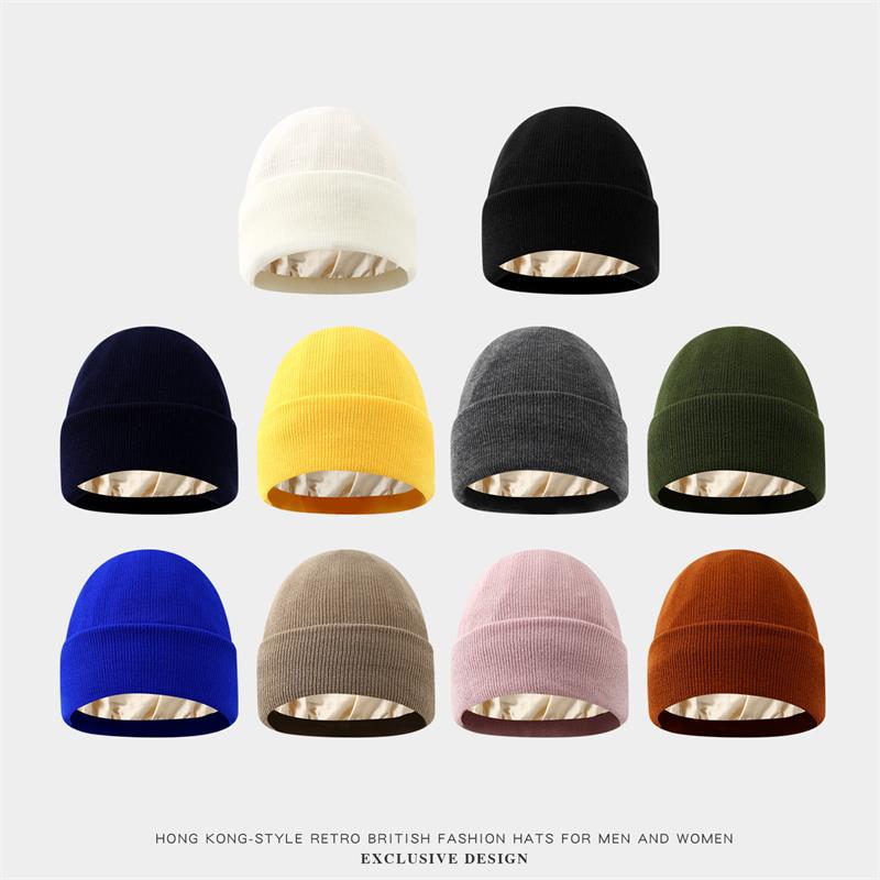 Unisex Satin Lined Anti Static - Beanie Cuffed Knit のレビューと価格