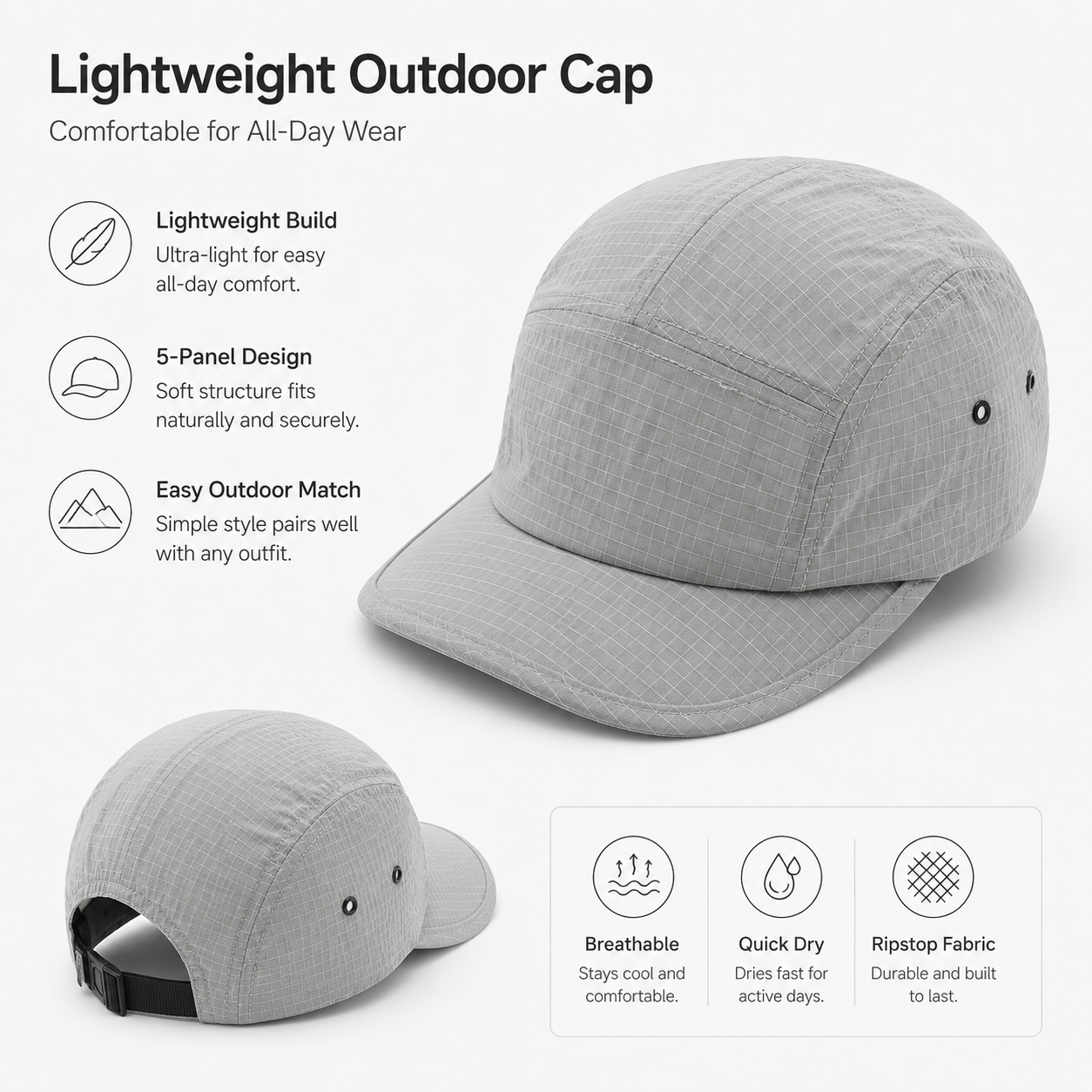 Blank 5 Panel Cap Solid Color  - Corduroy Cap 5 Panel のレビューと価格