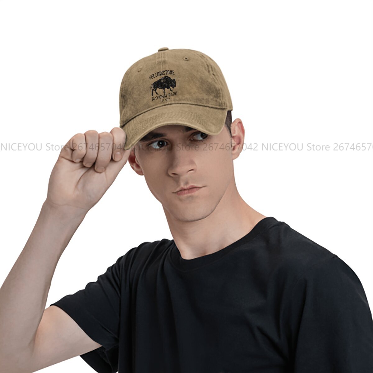 Washed Men's Baseball Cap Buff - Golf Cap Dad のレビューと価格