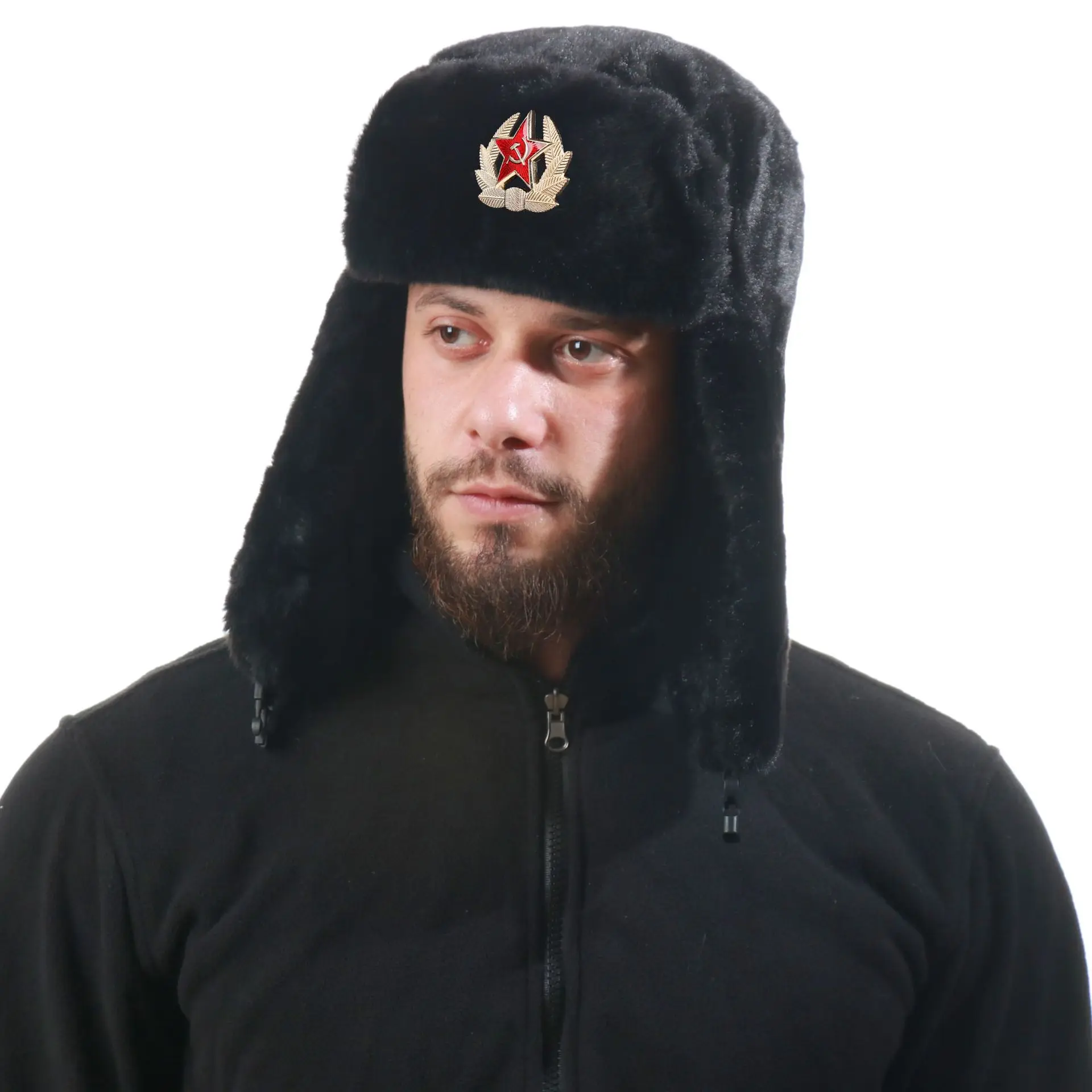 Soviet Badge Ushanka Men&Women - Winter Trapper Hat のレビューと価格
