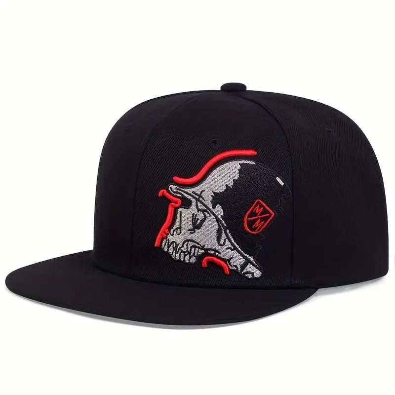 Unisex Skeleton Embroidery Bas - Snapback Hat Flat のレビューと価格
