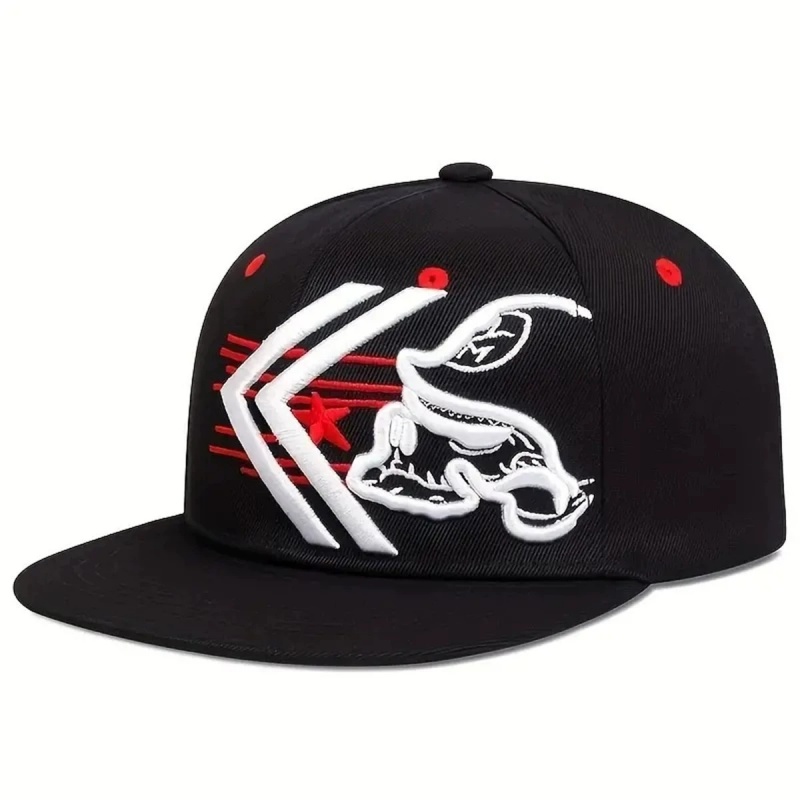 Unisex Skeleton Embroidery Bas - Snapback Hat Flat のレビューと価格