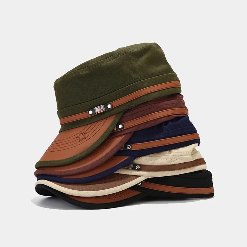 Casual Cadet Hat Man Flat Top  - Dad Hat Cotton のレビューと価格