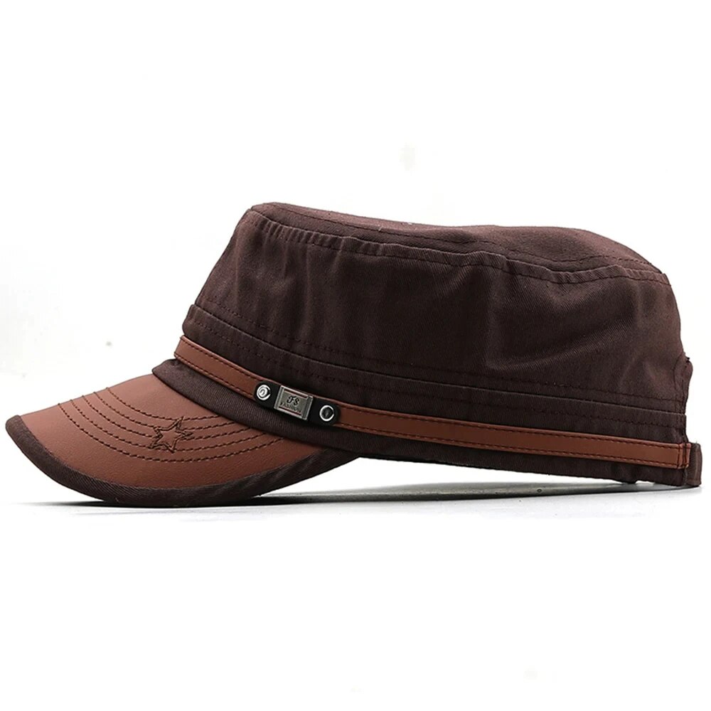 Casual Cadet Hat Man Flat Top  - Dad Hat Cotton のレビューと価格