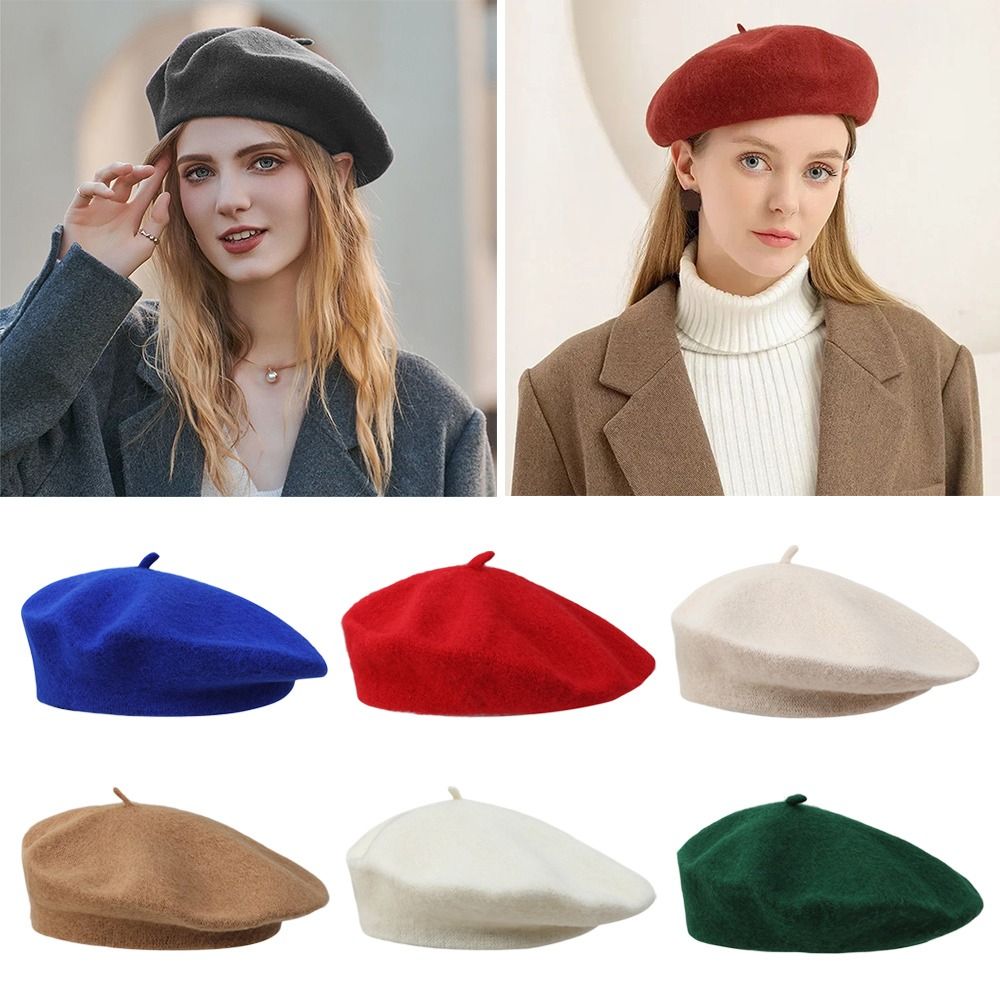 Fashion Warm Winter Wool Beret - Beret French Wool のレビューと価格