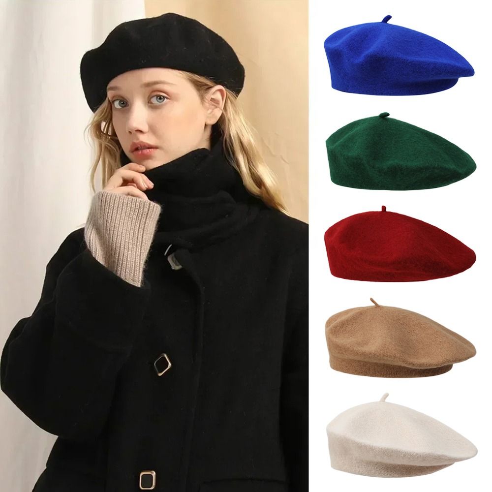 Fashion Warm Winter Wool Beret - Beret French Wool のレビューと価格
