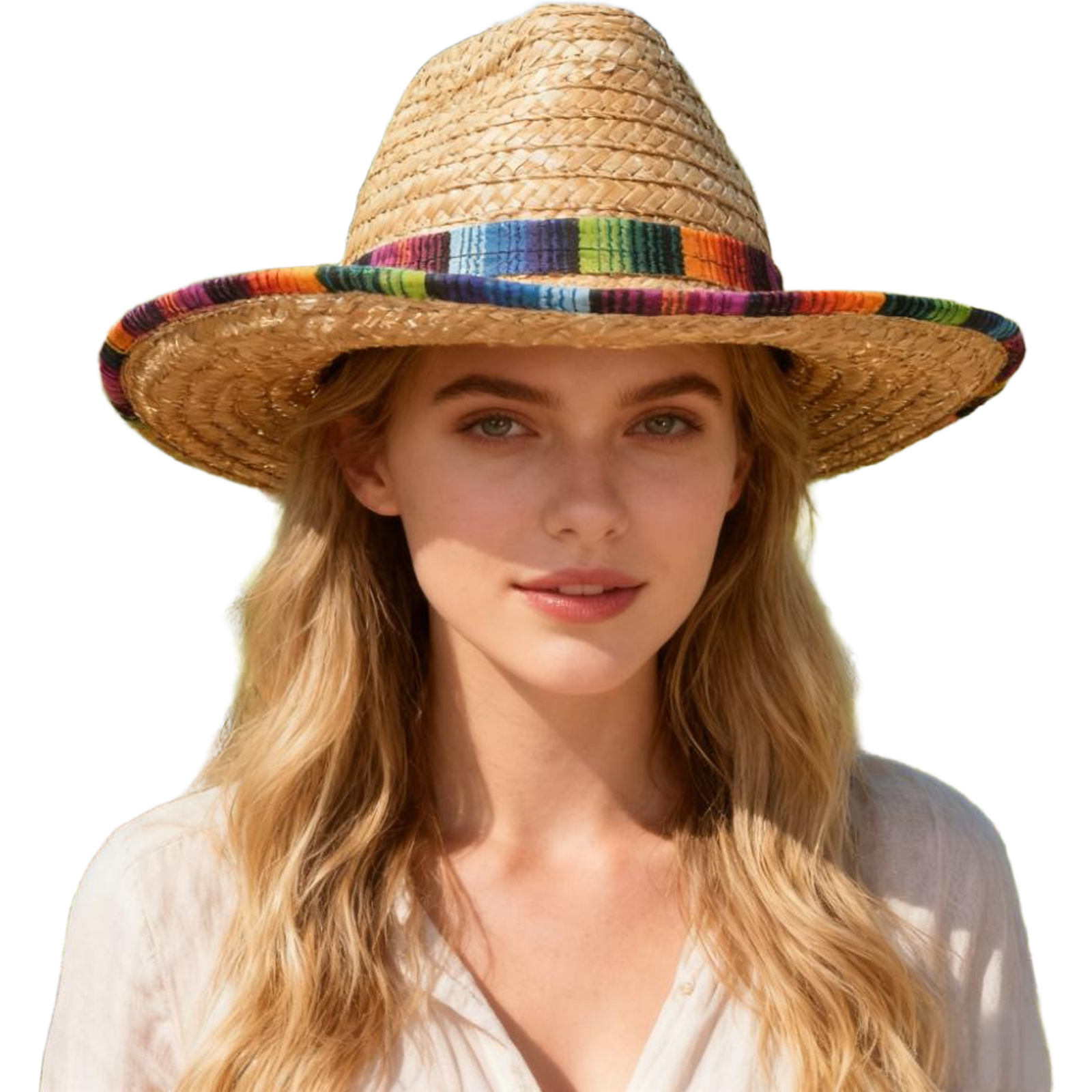 Mexican Straw Hat Carnival Wid - Sun Hat Wide Brim のレビューと価格