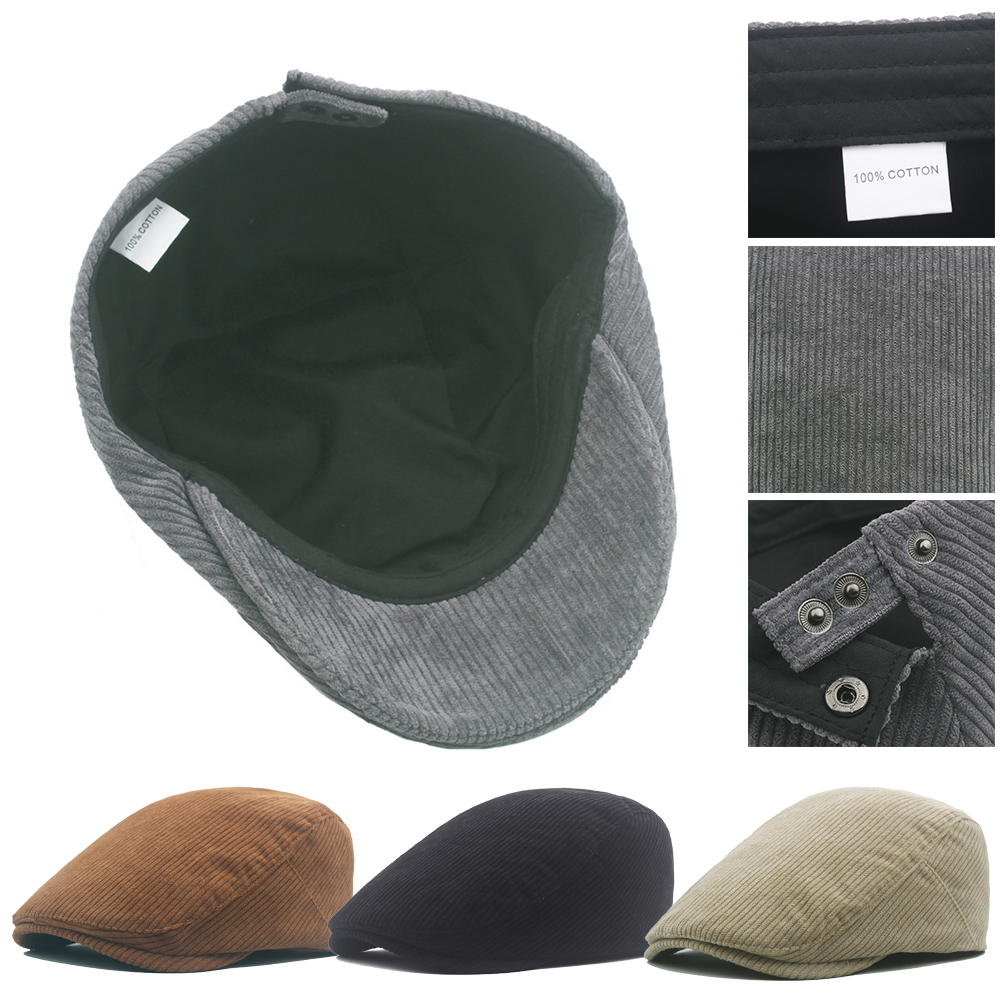 New Beret Corduroy Ivy Cap Hat - Newsboy Cap Ivy のレビューと価格