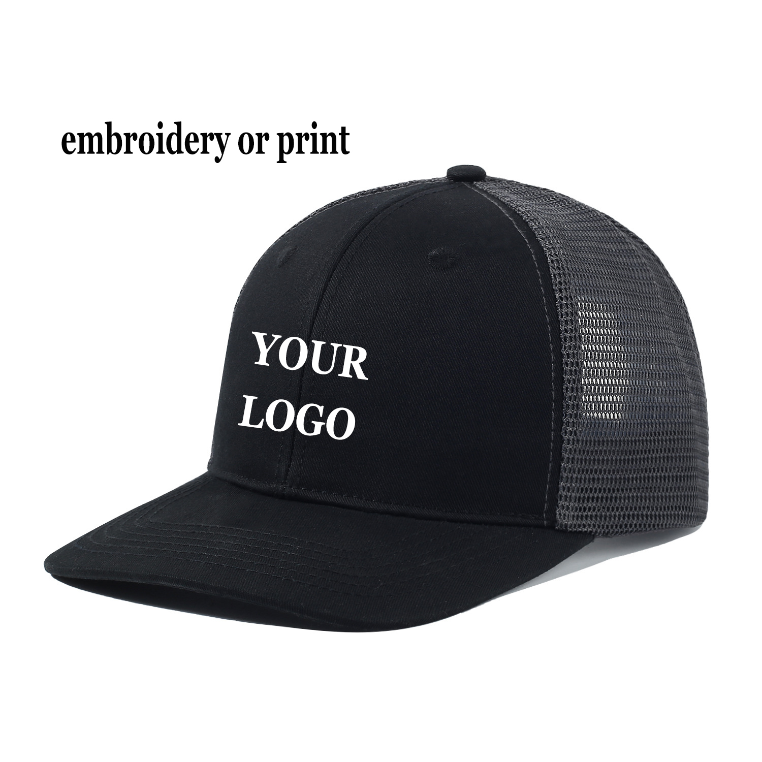 Custom Logo Sport Snapback Cap - Trucker Cap Mesh のレビューと価格