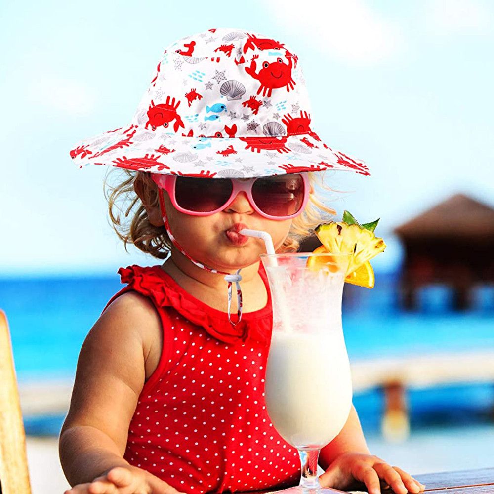 Summer Boys Girls Neck Ear Cov - Sun Hat Wide Brim のレビューと価格