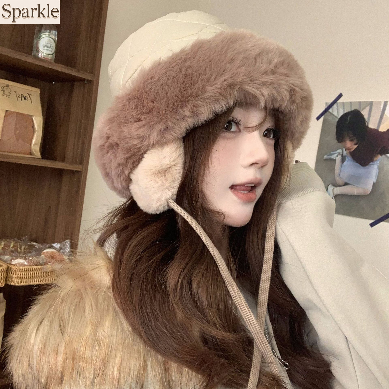 Women's Winter Quilted Faux Fu - Trapper Hat Ear Flap のレビューと価格