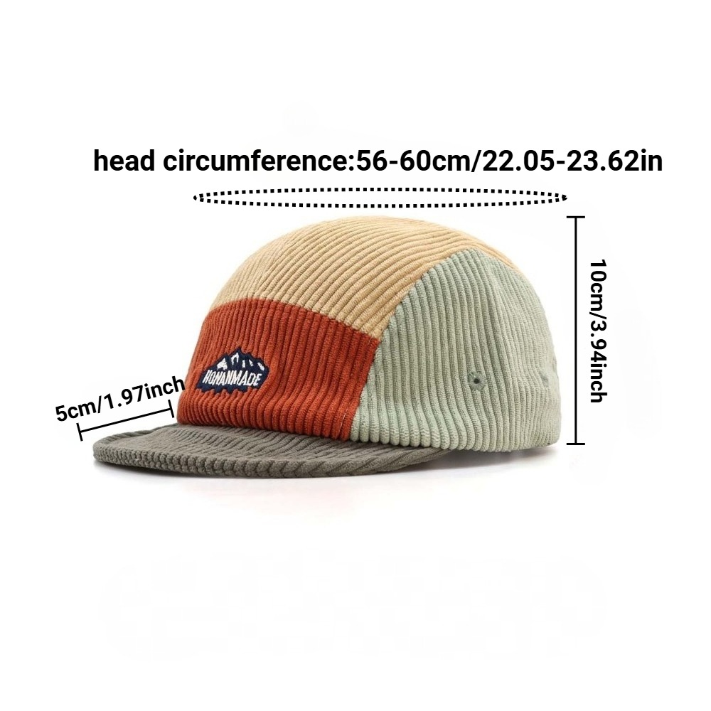 5 Panel Short Brim Cap, Vintag - Corduroy Cap 5 Panel のレビューと価格
