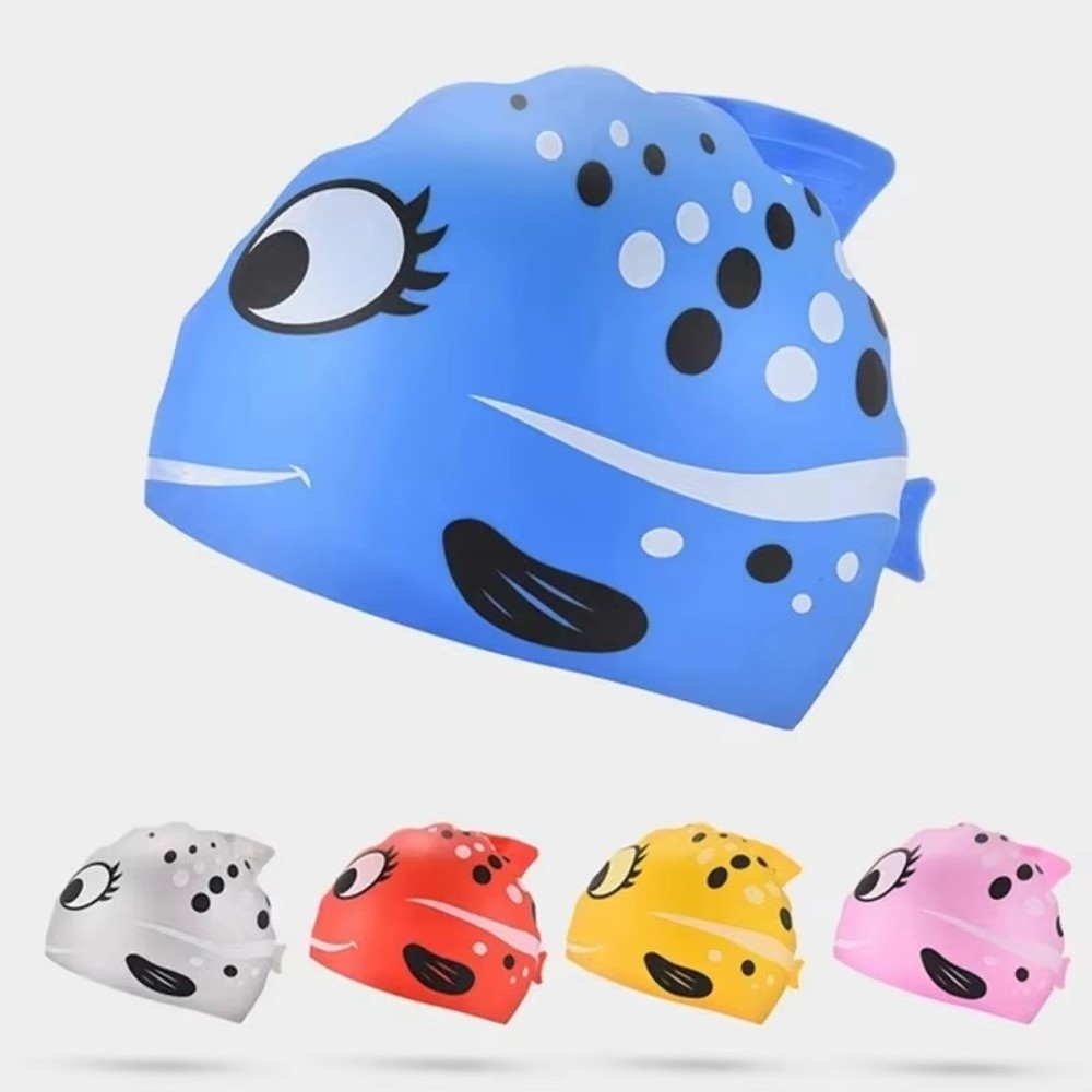 Cute Elastic Children's Swimmi - Swim Hat Silicone のレビューと価格