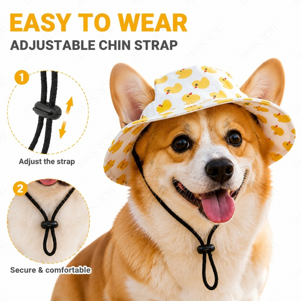 Adjustable Dog Hat Cute Print  - Running Cap Lightweight のレビューと価格
