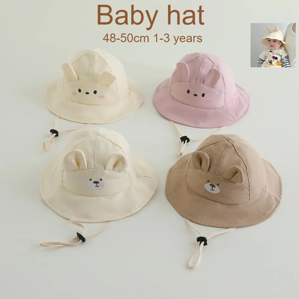 Baby Girls Sun Hat 48-50cm Cot - Bucket Hat Cotton のレビューと価格