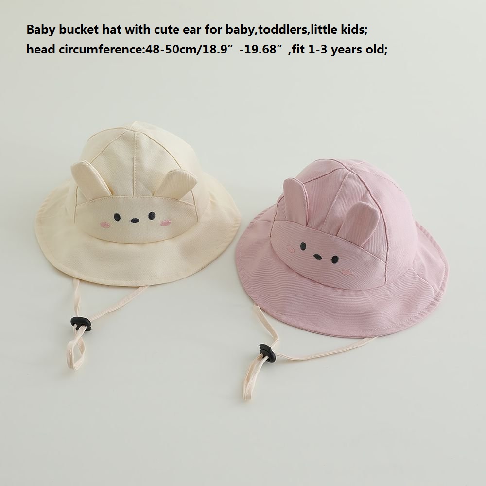 Baby Girls Sun Hat 48-50cm Cot - Bucket Hat Cotton のレビューと価格
