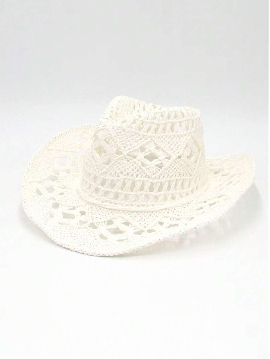 Unisex Straw Cowboy Hat With B - Cowboy Hat Straw のレビューと価格