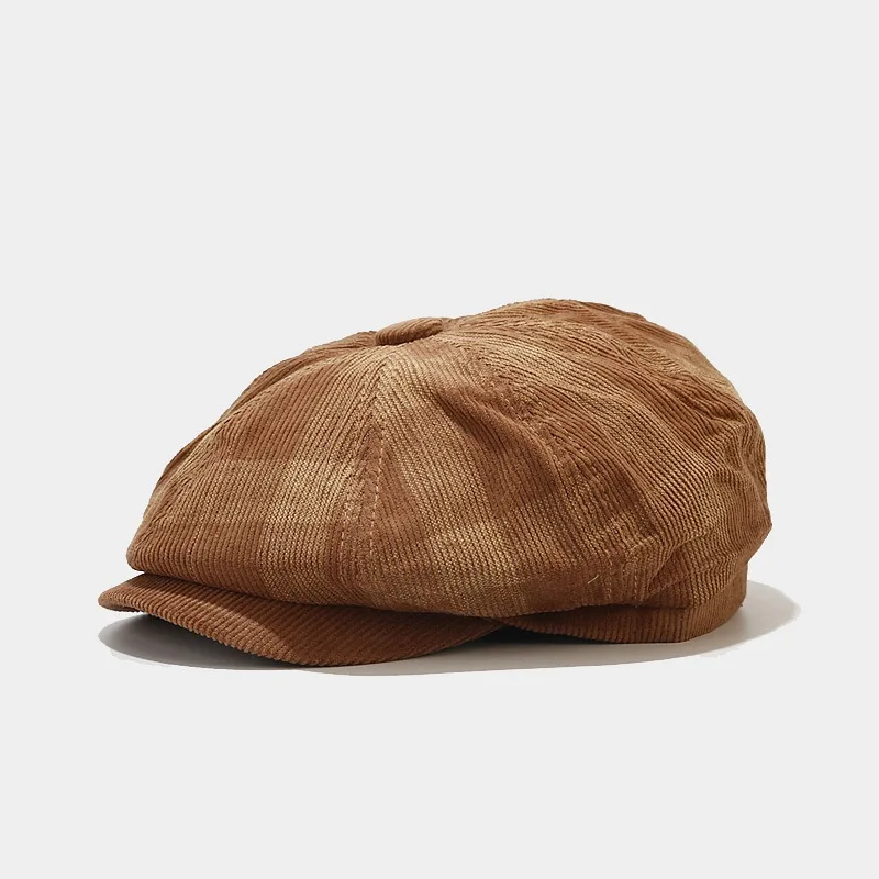 Corduroy Men Women Youth Boy G - Newsboy Cap Ivy のレビューと価格