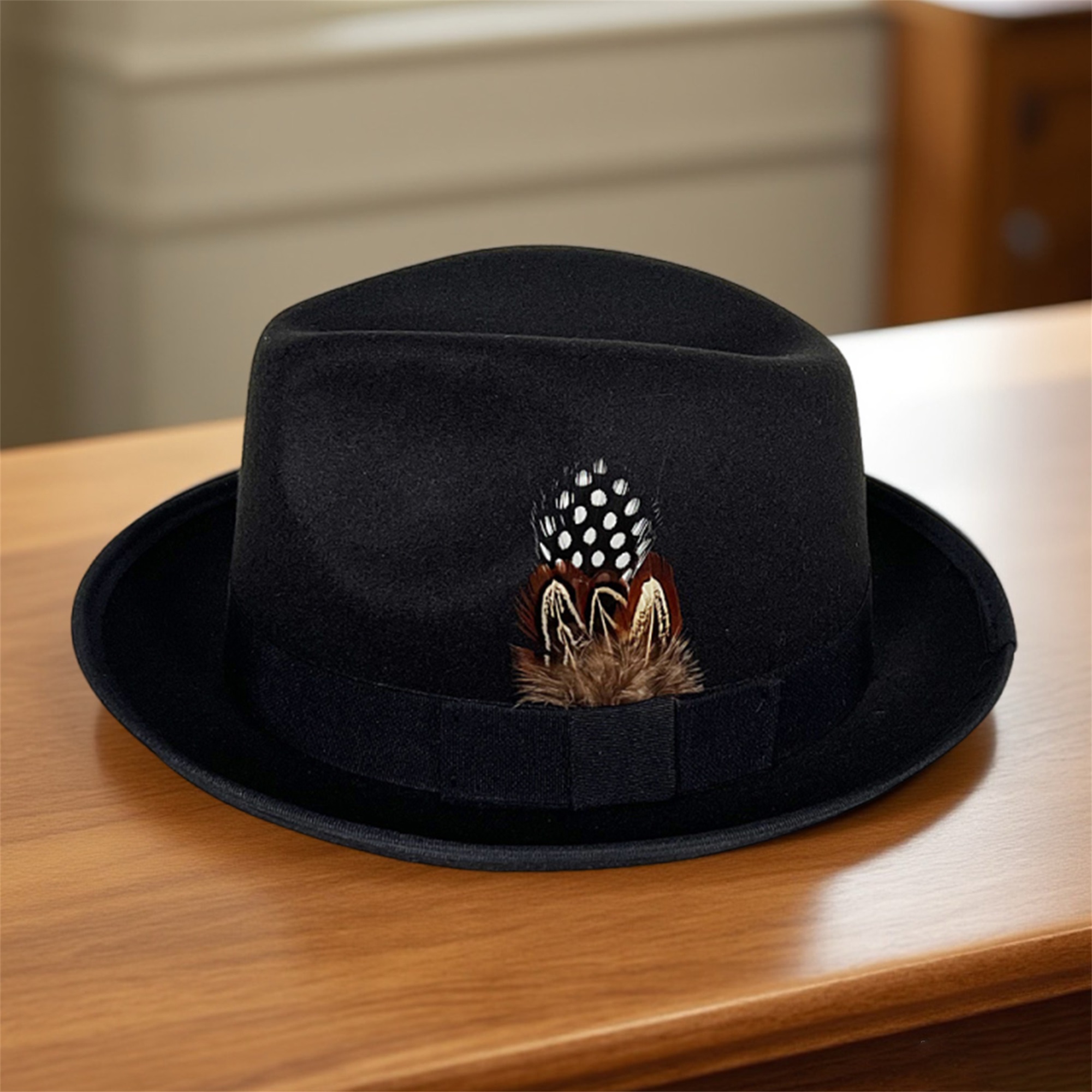 Vintage Style Wool Fedora Hat  - Fedora Hat Wool のレビューと価格