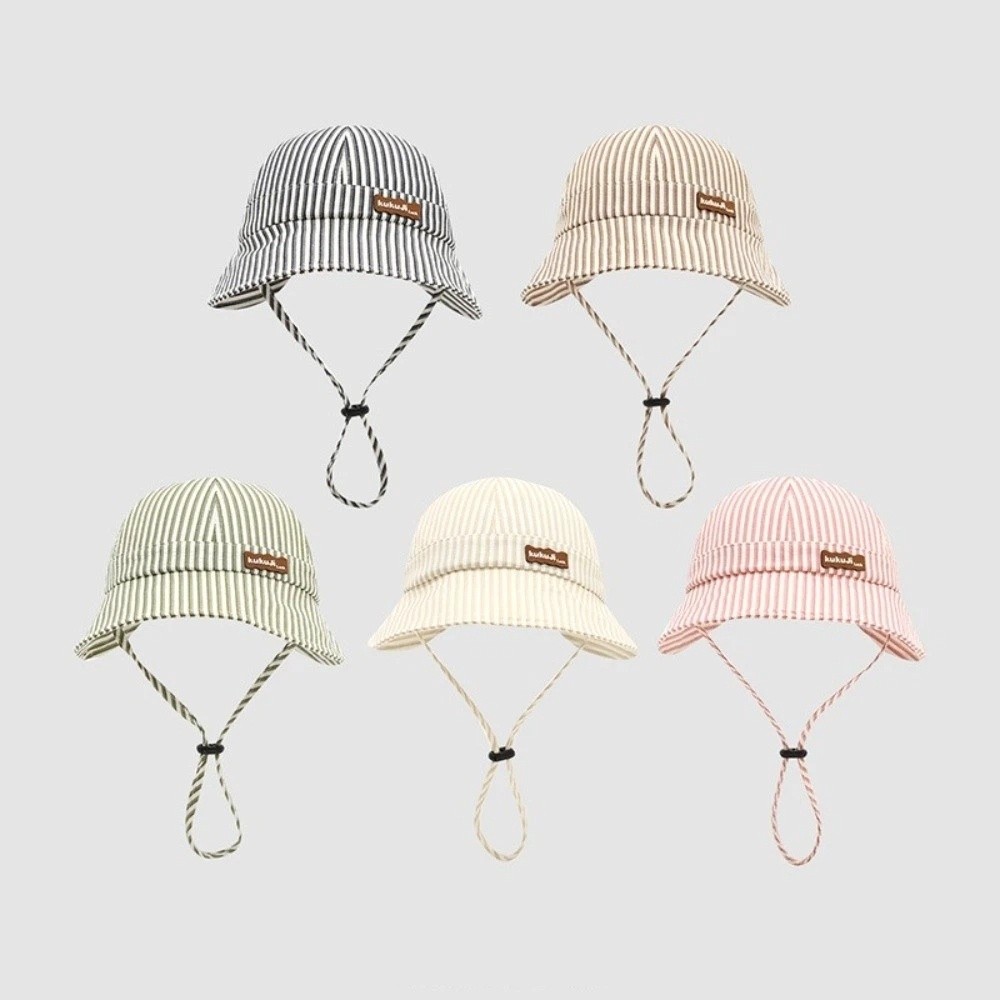New Striped Baby Bucket Hat Ad - Bucket Hat Cotton のレビューと価格