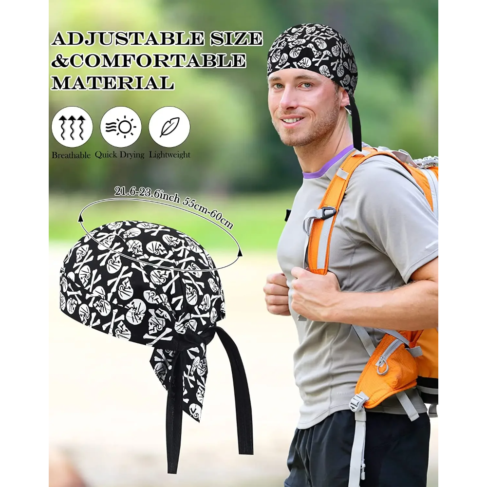 1pc Cycling Skull Pirate Cap H - Skull Cap Helmet Liner のレビューと価格