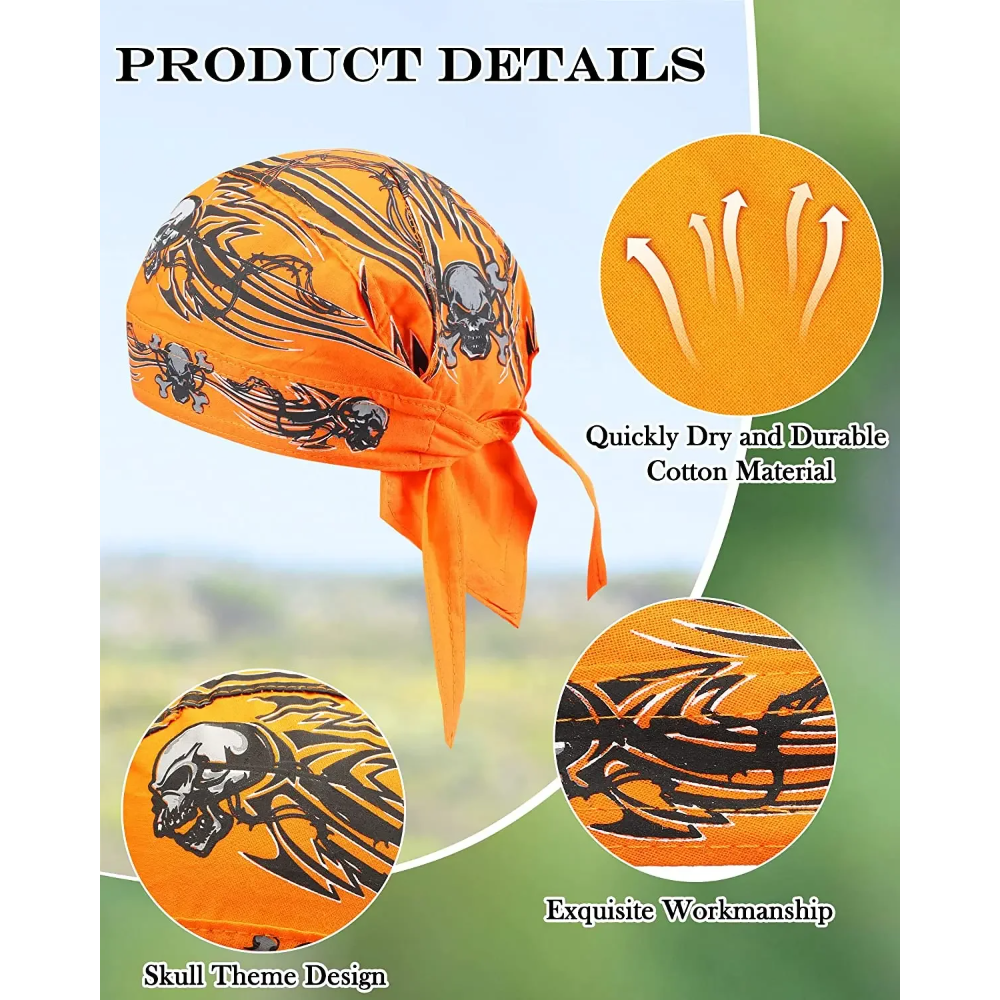 1pc Cycling Skull Pirate Cap H - Skull Cap Helmet Liner のレビューと価格