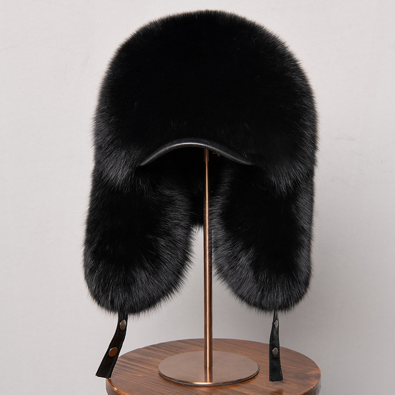 100% Real Fox Fur Hats Women's - Trapper Hat Ear Flap のレビューと価格