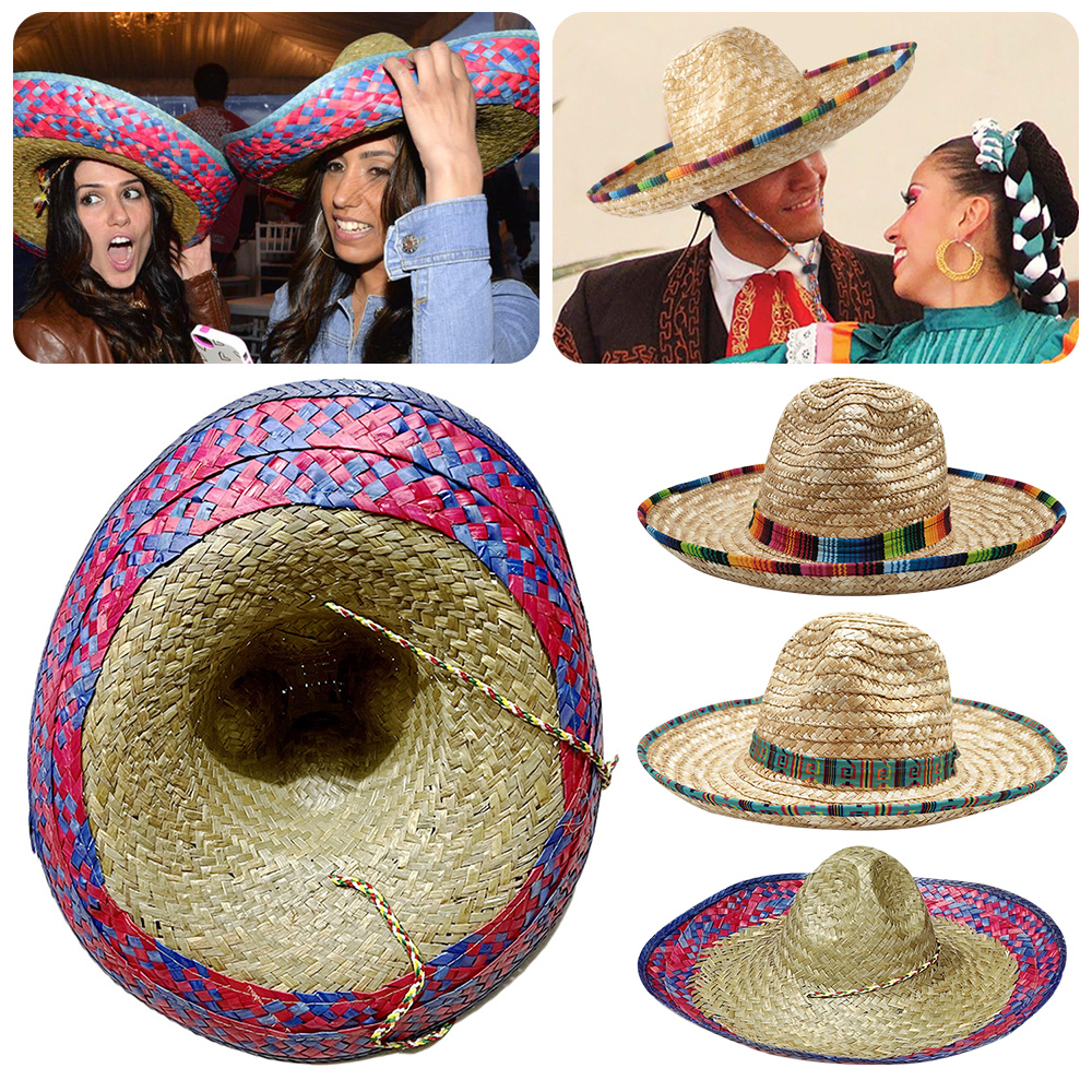Mexican Sombrero Hat Straw Wea - Sun Hat Wide Brim のレビューと価格